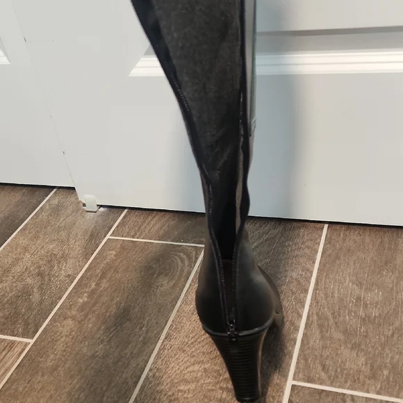 Stylish Costume Black and Green Women's Boots Size 11 Superhero/villan - Picture 6 of 7